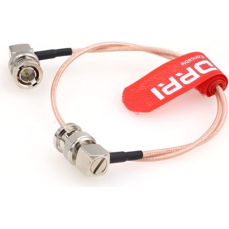 Câbles Coaxiaux BNC mâle à angle droit vers prise Connecteur BNC RF Pigtail Câble RG179 75 ohm pour sans fil 30 cm (1/4)