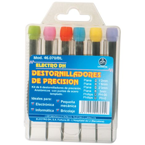 Jeu de 6 tournevis de précision Electro Dh 46.070/M 8430552031467