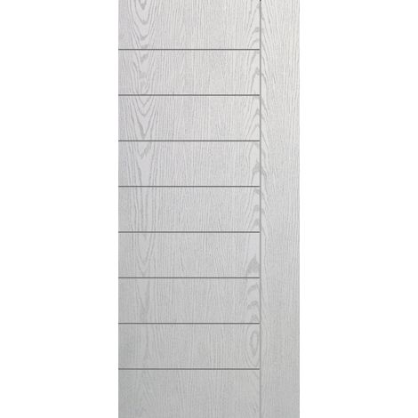Pannello Esterno per Portone Blindato Bianco in Vetroresina Pantografato Elba