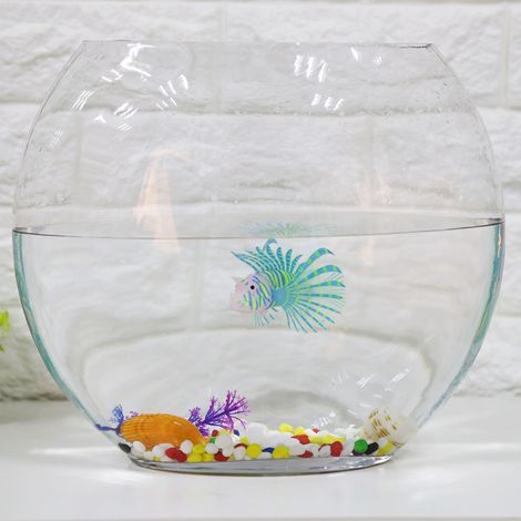 Aquarium artificiel, décoration de paysage, animaux lumineux simulés, bleus (1/5)