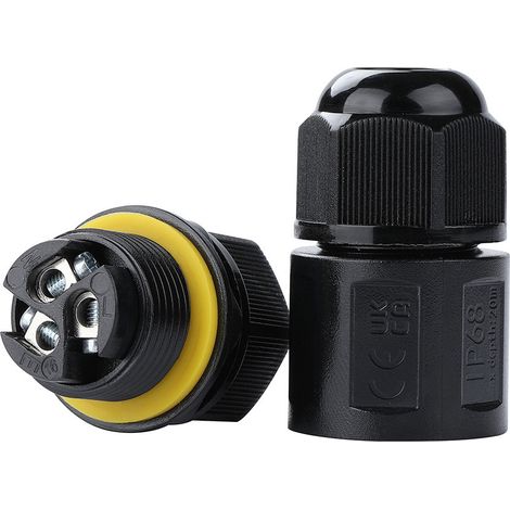 Mini connettore impermeabile - 3P - IP68 - 0,5-2,5mm² - 24A - (1/5)