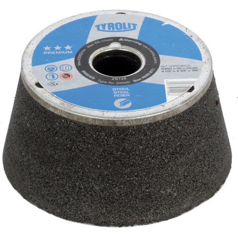 TYROLIT Topf-Schleifscheibe PREMIUM, Scheiben-ØxWandstärke: 110X20 mm