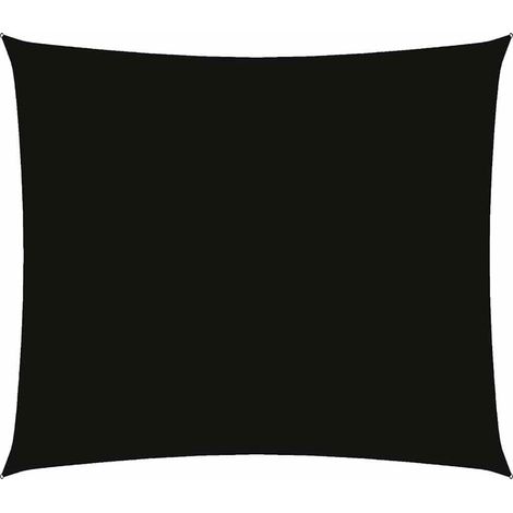 Vela Parasole Telo Ombra Parasole a Vela Oxford Rettangolare 2,5x3 m Nero (1/4)