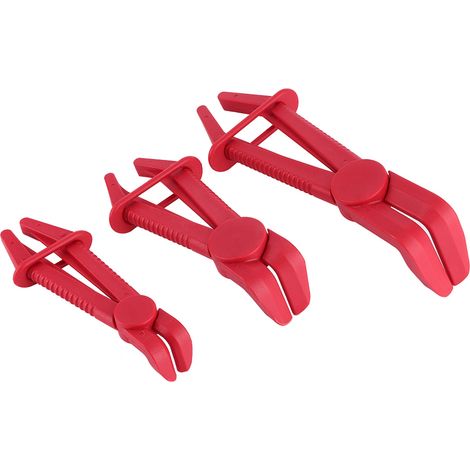 Ensemble de 3 colliers de serrage flexibles en nylon pour durites de frein, de carburant, de gaz, de liquide de refroidissement et de radiateur-AquaForge