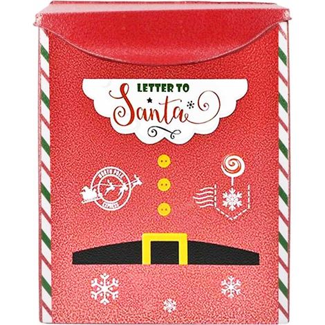 Cassetta Postale Bianca delle Lettere di Babbo Natale North Pole in Metallo 35cm (1/2)