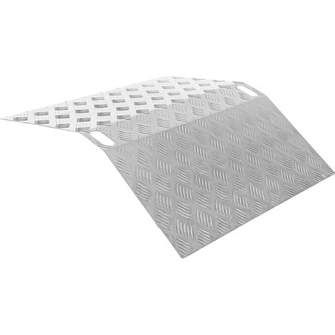 Jiubiaz Rampa de umbral de aluminio de 80 cm, rampa para sillas de ruedas Rampa de umbral portátil, rampa puente 270 kg de capacidad de carga con asas (1/5)