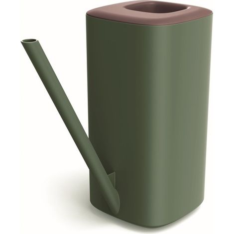 Annaffiatoio in plastica per innaffiare fiori, universale, verde e marrone, 1,6 L, Tubi