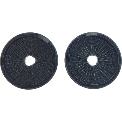 Ersatzteil - 2 Kohlefilter BEST Typ190 -  - CANDY, FAURE, ELECTROLUX, ARTHUR MARTIN ELECTROLUX, ROSIERES, SAUTER, BOSCH, BRANDT, ARTHUR MARTIN, FAGOR, ZANUSSI, VIVA, RADIOLA, AIRLUX, SIEMENS, DE DIETR