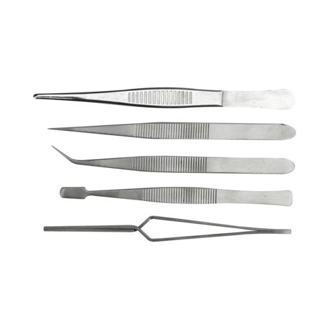 Set mit 5 kurzen Pinzetten MAXICRAFT