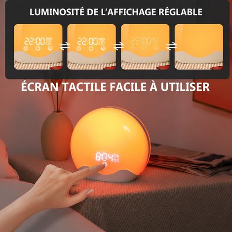 Réveil simulateur d'aube LED FZ05 sans adaptateur réf 3441 181 × 16482 × 82 cm 680 g – Livraison gratuite
