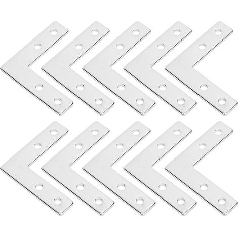 10 pièces de profilés en aluminium, plaque de connexion, fixations de connexion en acier au carbone, plaque 202020L (1/5)