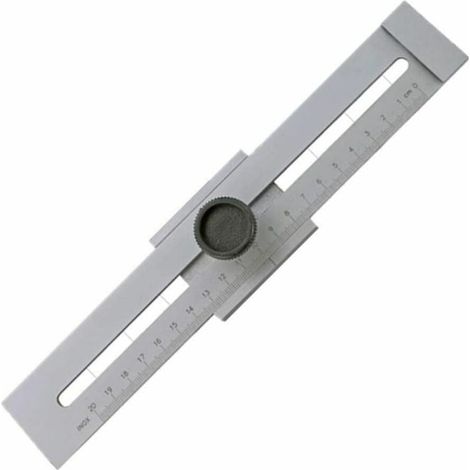 Gabarit de marquage en acier inoxydable, gabarit et règle de marquage industriels de haute précision pour le travail du bois, adaptés à diverses opérations de marquage (1/3)