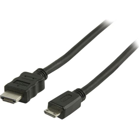 Câble HDMI haute vitesse Valueline Vlvp34500b10 avec Ethernet HDMI - Connecteur mini HDMI 1,00 m Noir (1/3)