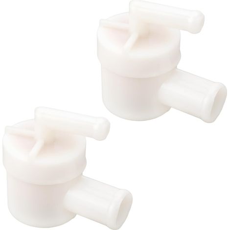 2pcs Filtres à Carburant pour Moteurs Horizontaux Filtre à Carburant pour Moteur de Tondeuse à Gazon Compatible avec Briggs & Stratton 808116S Compatible avec Vanguard Twins Blanc (1/5)