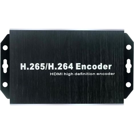 Encodeur vidéo HDMI H.265 4K PoE, Double USB 2.0 pour Enregistrement, Boucle HDMI, Compatible with ONV/HK, encodeur de Streaming IP pour Youtube, Facebook, Wowza, Twitch