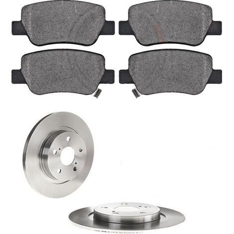 KIT FRENI POSTERIORI compatibile con TOYOTA AVENSIS STATION WAGON (T27) - DISCHI + PASTIGLIE OEM: P 83 112 / 18053 /SOSTITUZIONE DIRETTA/BASSA POLVERE/SILENZIOSO (1/5)