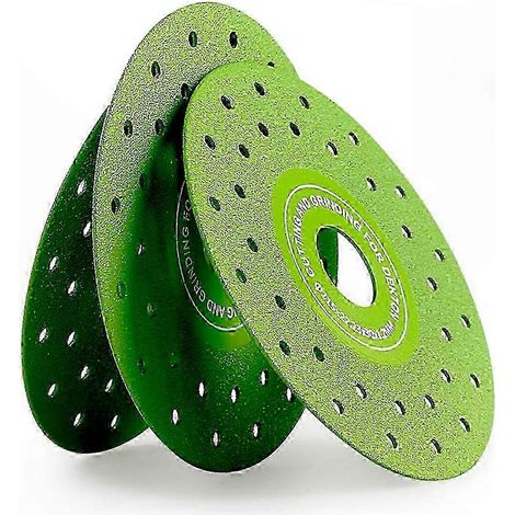 Lot de 3 disques abrasifs diamantés 115mm multi-trous pour carrelage porcelaine et céramique (1/5)