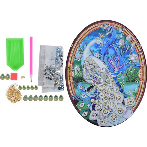 Kit DIY Cuir Peinture Diamant Broderie Diamant Décoration Murale Maison Tableau Suspendu GH01 (1/5)