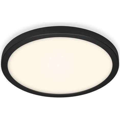 LED Deckenleuchte Deckenlampe 24,5 W Schwarz-Weiß 4000K Ø 40,5cm Briloner