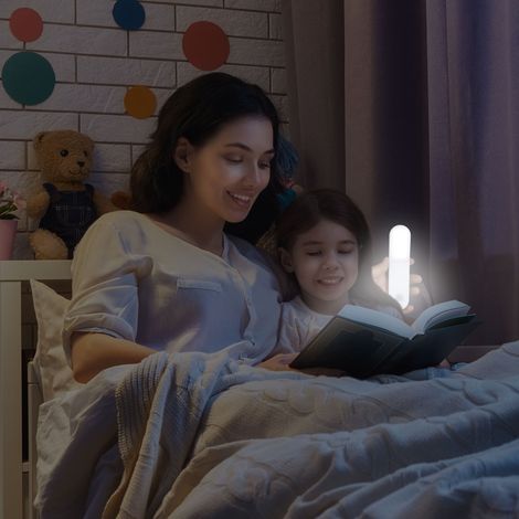 Lampe - Je Cherche Une Idee - Led - Tête Rotative - Détecteur De Mouvement - Blanc