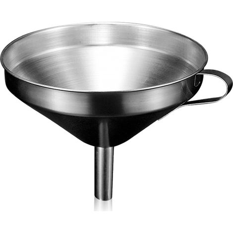 Entonnoir en acier inoxydable pour filtre à huile de cuisine, entonnoir à huile liquide en acier inoxydable (1/5)