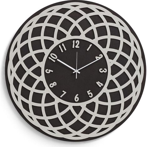 Orologio rotondo da parete D30 cm legno laminato GLOBO RSN