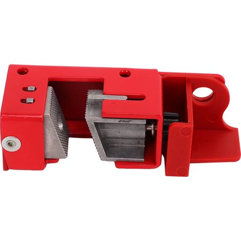 Verrouillage de disjoncteur, aspect rouge, haute résistance, résistance à la Corrosion, serrure en alliage d'aluminium pour industriel (1/5)