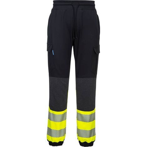 Jogging Pw3 Haute-visibilité Flexi Classe 1 - L - Noir/jaune - Portwest (1/2)