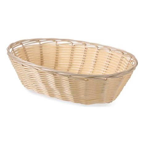 Cestino ovale per il pane in polyrattan 225x130x55mm - Hendi 426500 (1/3)