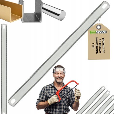 LAMA PER SEGA A DOPPIO LATO PER METALLO 300MM X 23MM PER SEGA AD ARCO, TEMPRATA