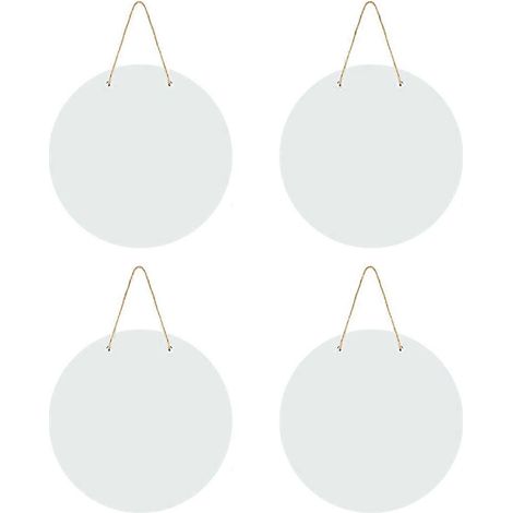 Lot de 4 panneaux de porte ronds à sublimer -- (1/5)