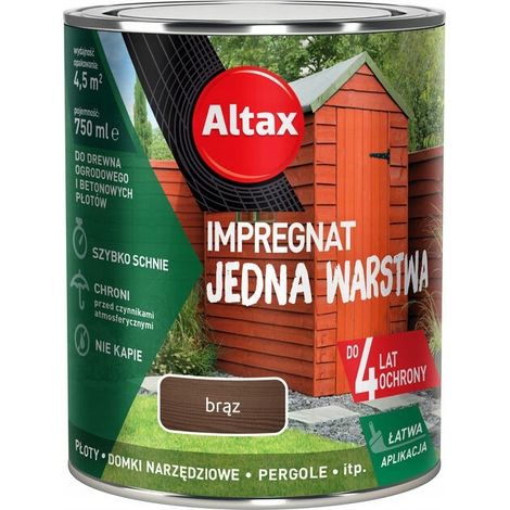Imperméabilisant monocouche pour bois et béton brun 0,75 l (1/5)