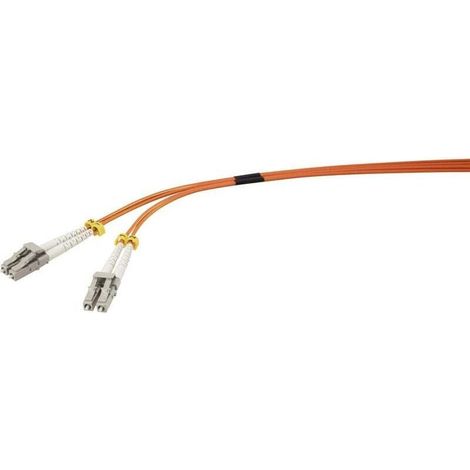Câble de raccordement fibre optique multimode OM2 1 m orange – LC-LC 50/125 µm S013412 (1/3)