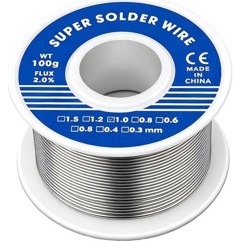 1mm Solder Wire 100g Solder Wire with Rosin Core Electronic Solder Wire Spool with Flux for Electrical Soldering Repair (1/5)