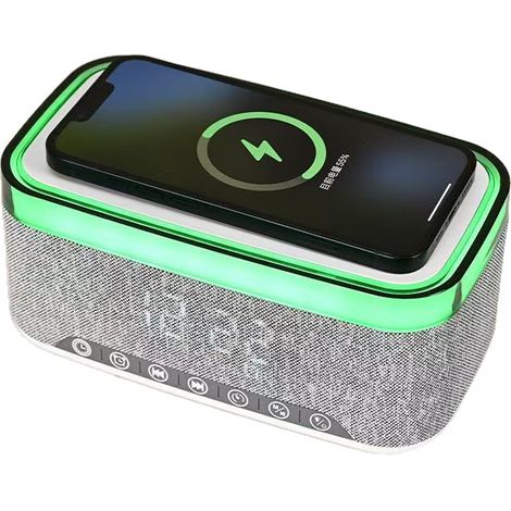 Enceinte Hifi extérieure A911 Bluetooth 5.3, batterie 1200-2000mAh, 2 haut-parleurs 10W, son 360°, portée 10m, boîtier ABS, noir blanc, garantie 1 an (1/5)