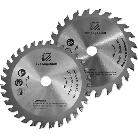 Set 2 dischi widia hm 89x10 z24+32 x sega tas89m Holzmann ksb8910z24/32/1+1