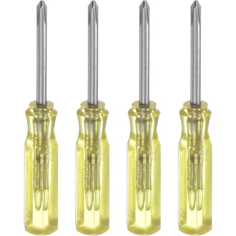 4Pcs Tournevis Phillips Mini Ph0 2mm Jaune (1/5)