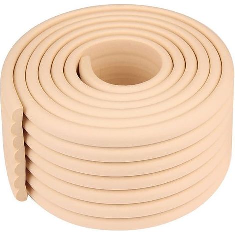 Protège-coins d'angle, 2 mètres, sécurité bébé, pare-chocs, protection meubles, DIY, beige (1/5)