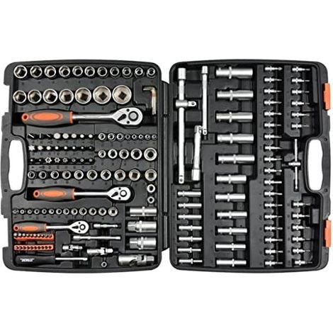 Set di chiavi Sthor, 173 pezzi, misure 1/2", 3/8", 1/4", codice 58688 (1/4)