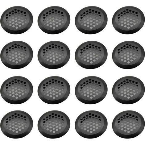 Grille Ventilation Inox Ronde, 16 Pièces Maille Trou D'aération, Acier Inoxydable Grille D'aération Trou, Grille D'évacuation Ventilation, pour Armoire Cuisine, Meubles, Armoire à Chaussures(29mm) (1/5)