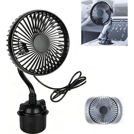 Ventilateur de tasse voiture à col cygne, USB silencieux (1/5)