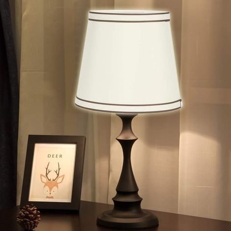 Abat-jour tissu – beige – suspension / murale – lustre / petite lampe table – ampoule E14 (1/5)