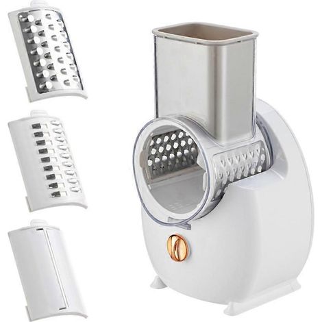 Râpe à fromage électrique détachable, coupe-légumes électrique pour la cuisine, idéale pour les pommes de terre, le fromage et les noix. (1/5)