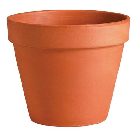 Pot de fleurs en céramique, non émaillé, en terre cuite, norme ITA, 13 cm