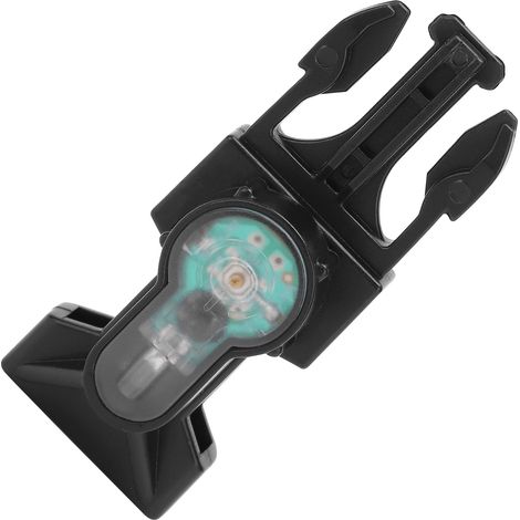 Mini-Sicherheitsleuchte für den Außenbereich, IPX8 wasserdicht, mit Schnellverschluss, schwarzem Sockel und orangefarbenem Licht (1/5)