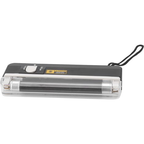 Lampe détectrice de faux billets UV 2-en-1 portable avec fonction lampe torche, identification précise pour magasin et maison.