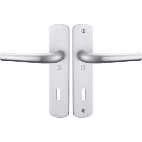 Ensemble sur plaques SALOME HOME entraxe 165mm clé L argent - HERACLES - B-SALOME-35