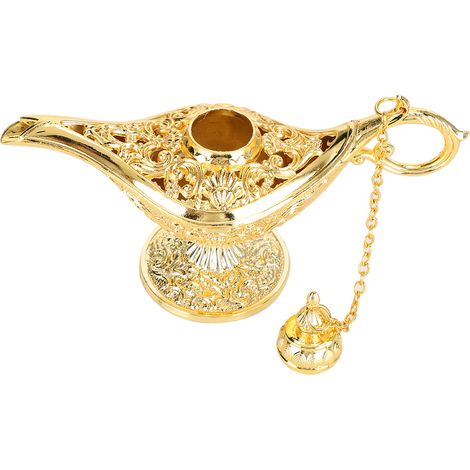 Objets en métal, lampe à vœux, diffuseur d'huiles essentielles, poêle d'aromathérapie, décoration intérieure, cadeau, or (1/5)