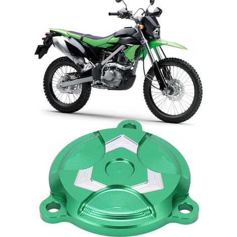 Bouchon de filtre à huile en aluminium modifié pour motos, compatible avec les modèles Kawasaki KLX125, D-TRACKER125, KLX150L, KLX150BF et KLX150S. (1/5)