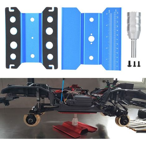 Plateau de Réparation Tournant pour Voiture RC 1/8 1/10, Support de Travail Bleu (1/5)